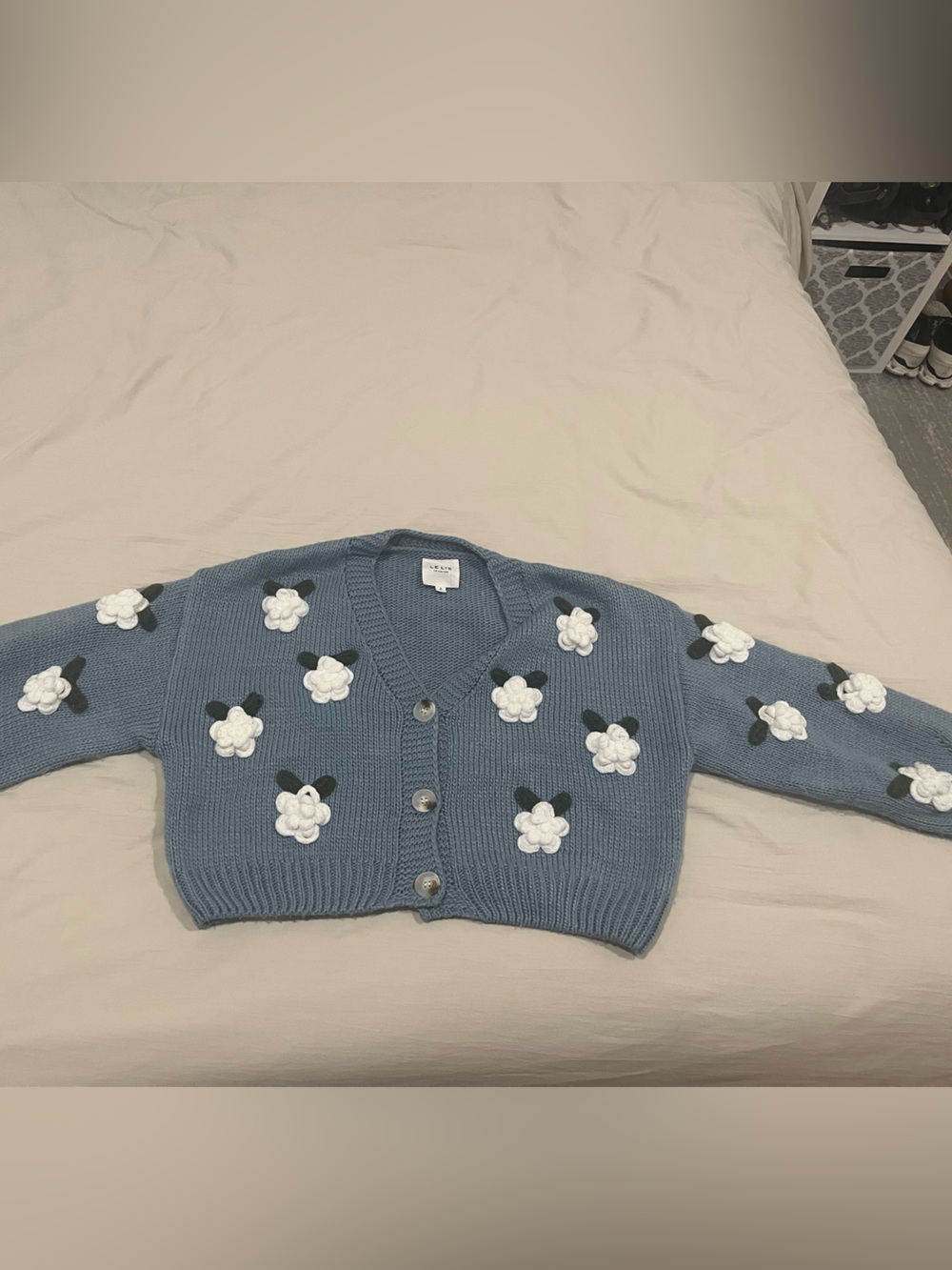 Le Lis Light Blue Knit Sweater